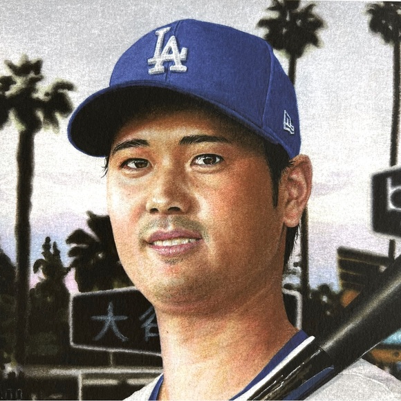 Shohei Ohtani Dodgers baseball poster - Picture 4 of 4
